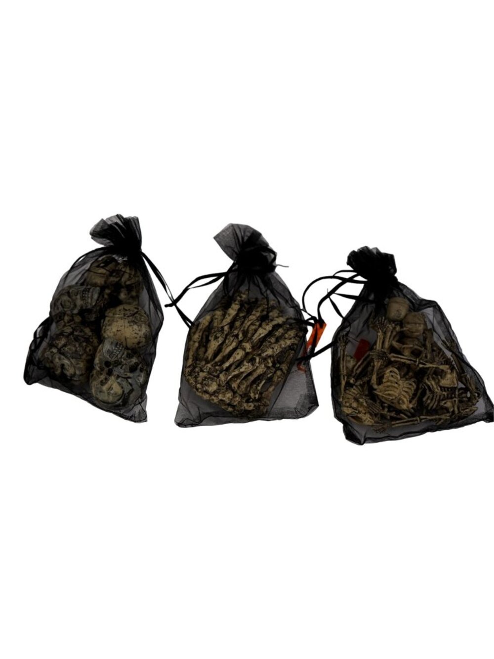 Bag of Bones 3 Pack Halloween Skeleton Bone Props Decorative Set Party Decor